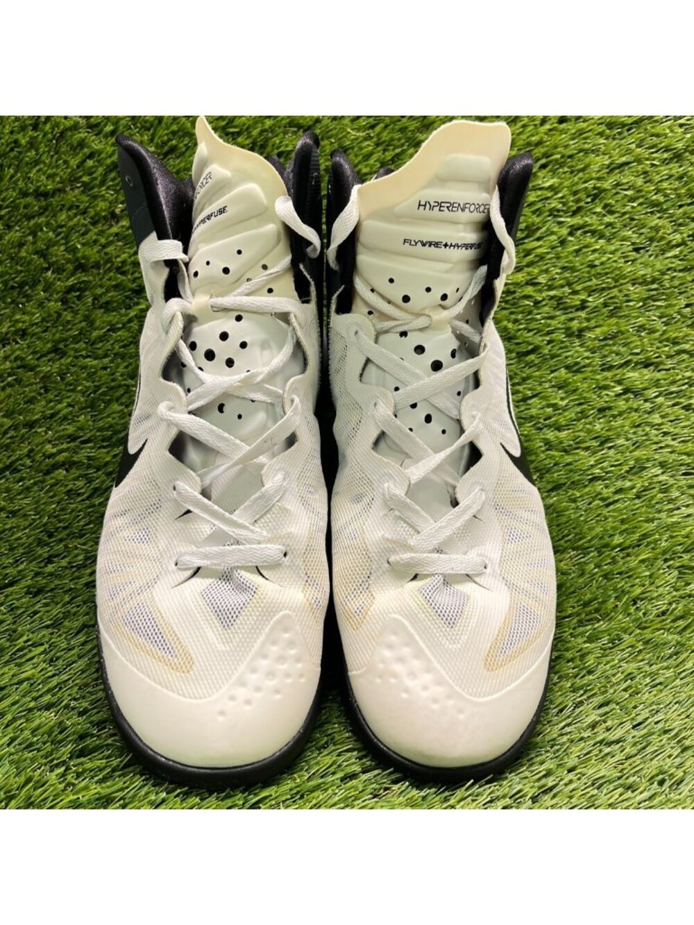 Nike Zoom Hyperenforcer Mens Size 11.5 White Athletic Basketball Shoes Sneakers - Picture 5 of 10
